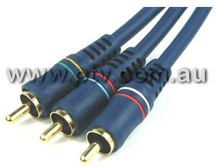 5 Metre 3 x RCA to 3 x RCA